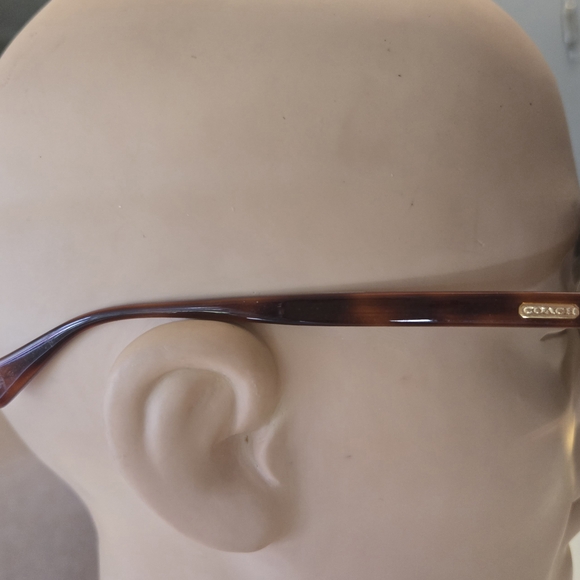 Coach Plum Tortoise Aviator Sunglasses - Picture 2 of 5